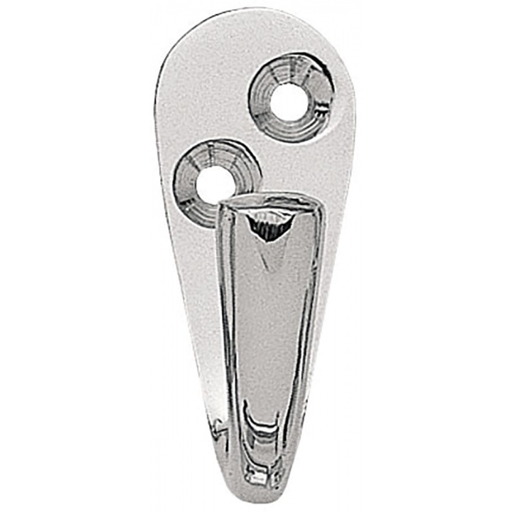 Single Wardrobe Hook Satin Chrome Plated