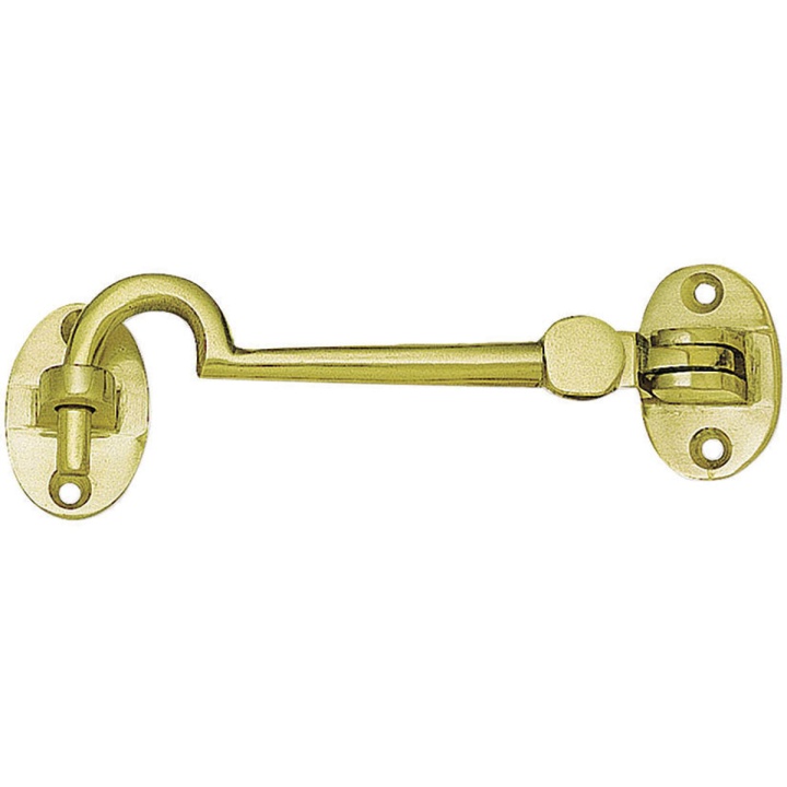 Cabin Hook Polished Brass 152mm