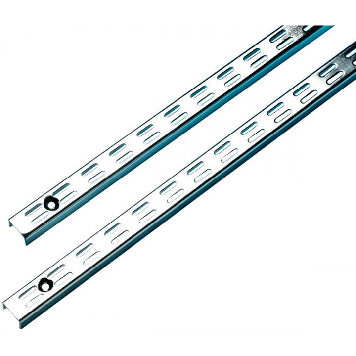 Twinslot Upright Chrome 1980mm