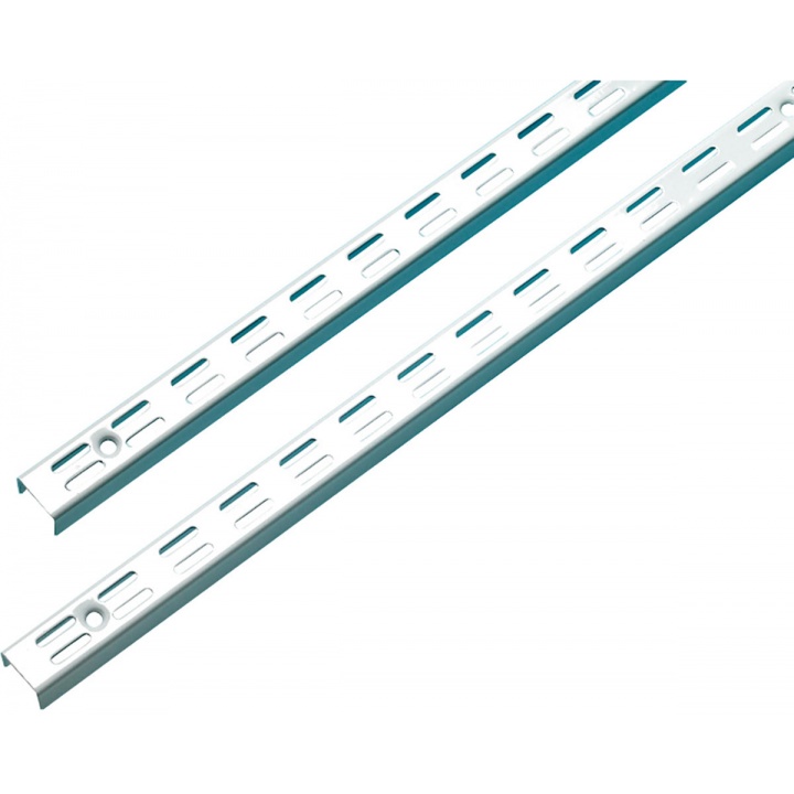 Twinslot Upright White 2400mm