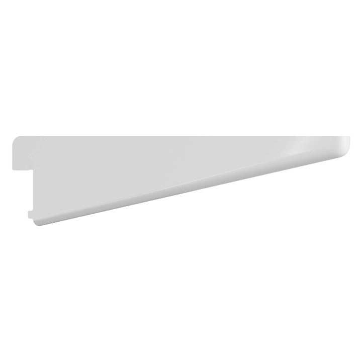 Matt White Twinslot Shelf Bracket