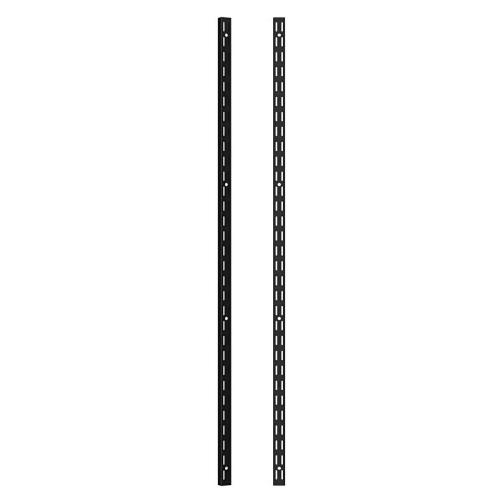 Matt Black Twinslot Shelving Upright 16.75"