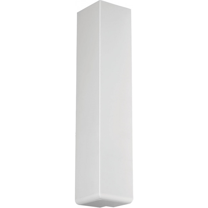 300mm x 60mm white PVCu external fascia corner joint