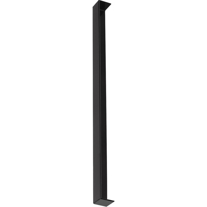 600mm x 40mm black PVCu external fascia corner joint