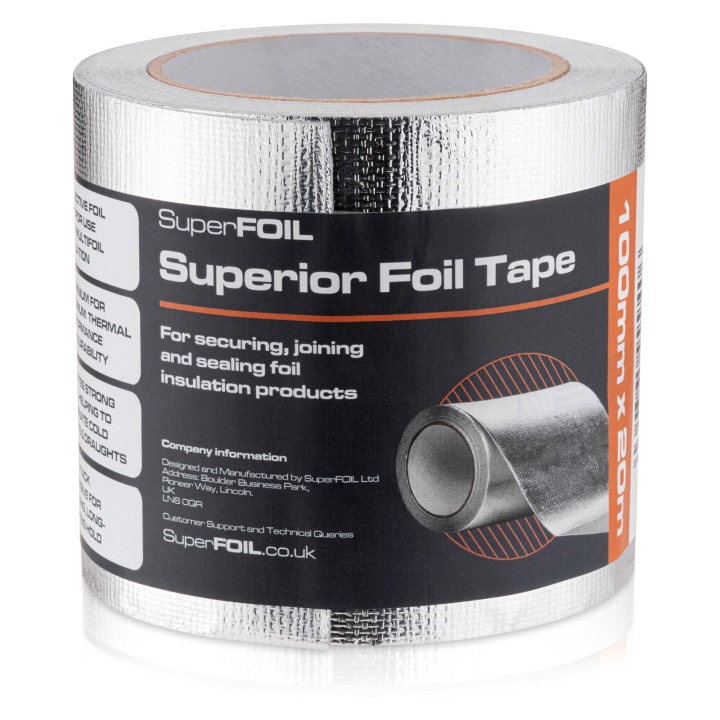 SuperFOIL Superior Foil Tape 100mm x 20m Selco