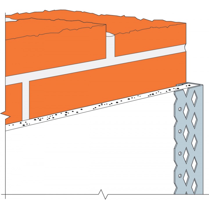Simpsons Plaster Edge Bead Galvanised 9.5mm x 3m