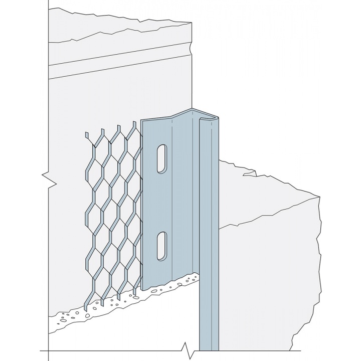 Simpsons Plaster Stop Bead Galvanised 10mm x 2.4m