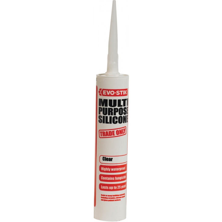 Evo-Stik Multi Purpose Silicone Sealant Clear 280ml
