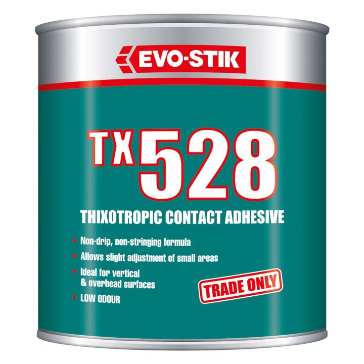 EVO-STIK TX528 Thixotropic Contact Adhesive 1L - Amber