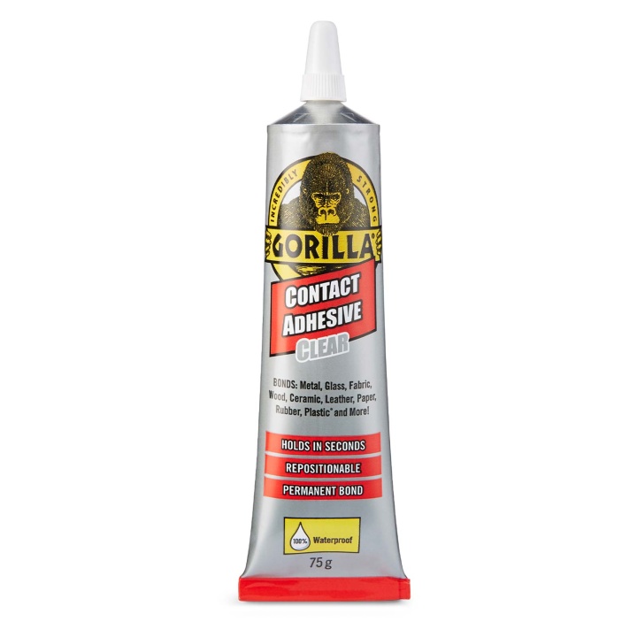 Gorilla Contact Adhesive Clear 75g Selco