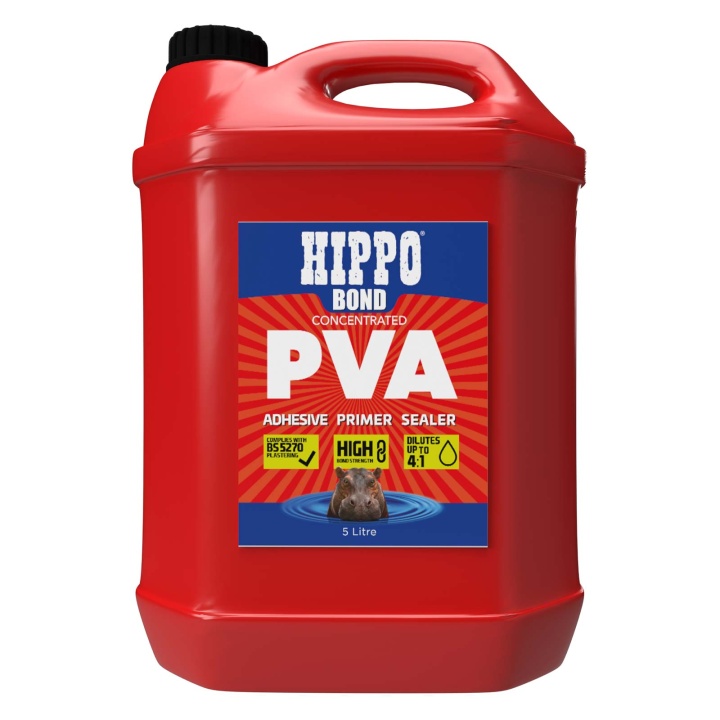 Hippo PVA Adhesive, Primer & Sealer 5ltr Selco