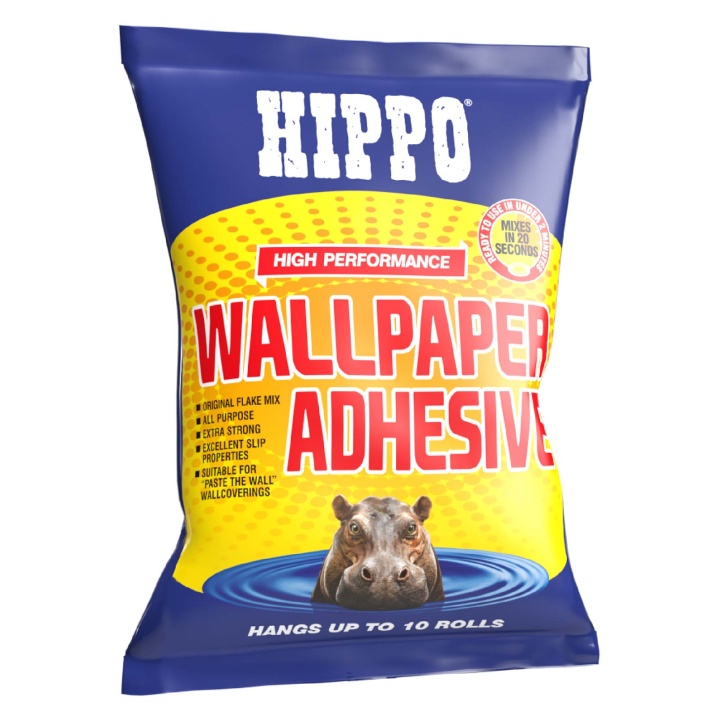 Hippo Wallpaper Adhesive 10 Roll Sachet Selco