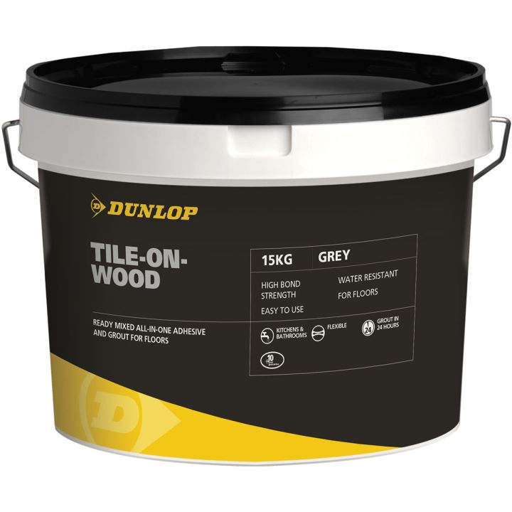 Dunlop Tile on Wood Adhesive & Grout Sandstone 15kg