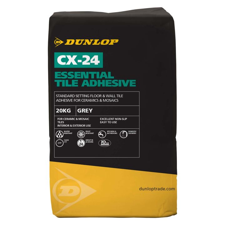Dunlop CX-24 Essential Tile Adhesive Grey 20kg