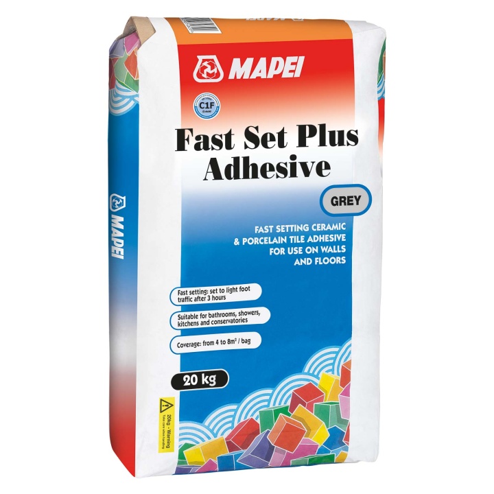 Mapei Fast Set Plus Tile Adhesive Grey 20kg
