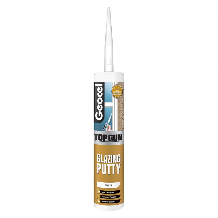 Geocel Top Gun Glazing Putty White 280ml