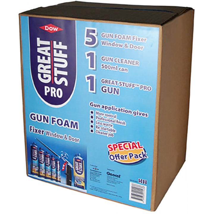 Great Stuff Pro Gun Foam Fixer Window & Door Kit