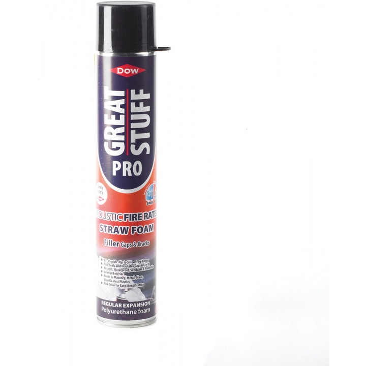 Great Stuff Pro Acoustic Fire Rated Gun Applied Foam 750ml