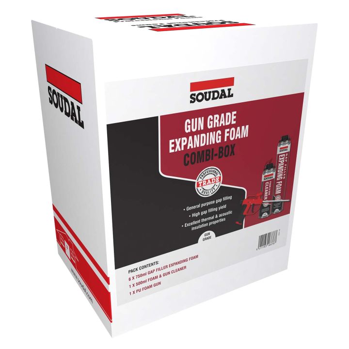 Soudal Gap Filler Expanding Foam 750ml Combi-Box