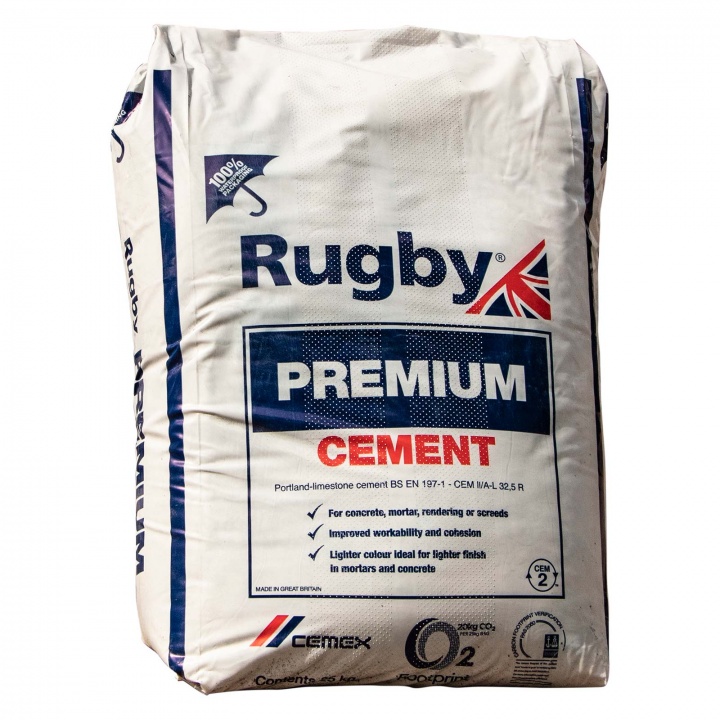 Rugby Premium Cement in Plastic Bag 25kg | Selco