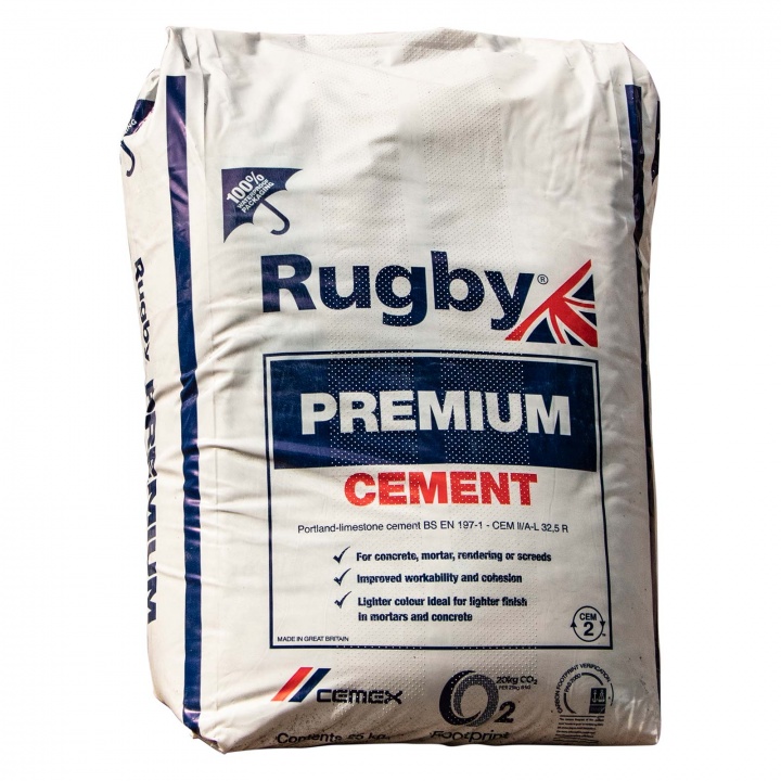 Rugby Premium Cement in Plastic Bag 25kg