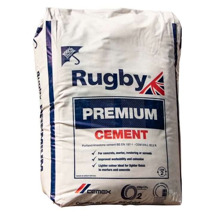 Product image for Rugby Premium Cement in Plastic Bag 25kg