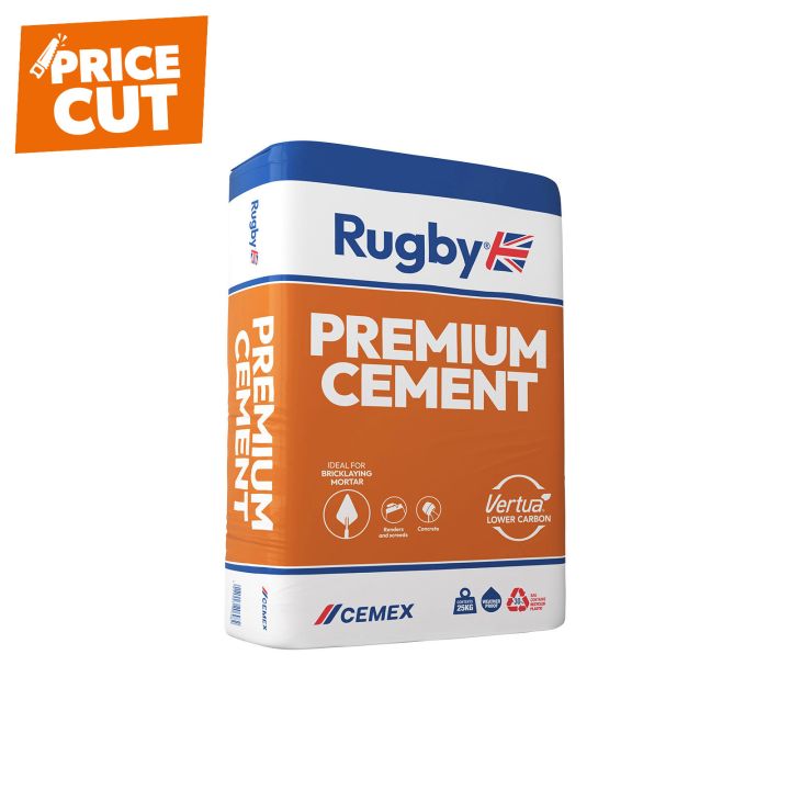 Rugby Premium Cement in Plastic Bag 25kg