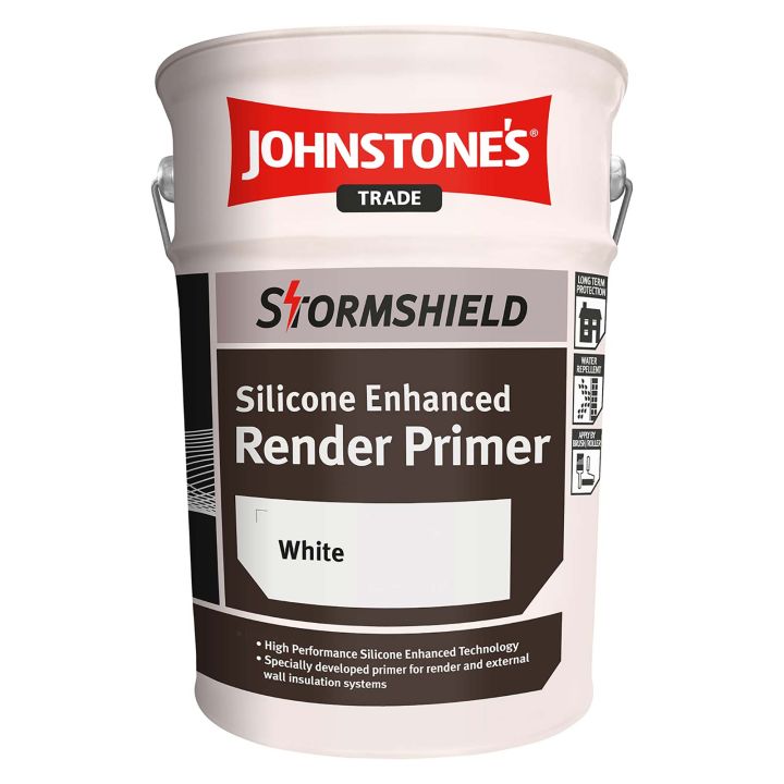 Johnstone's Trade Stormshield Silicone Render Primer 5L