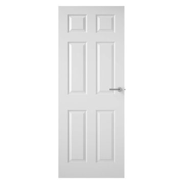 6 Panel Textured Internal Fire Door FD30 1981 x 762 x 44mm (6'6" x 2'6")