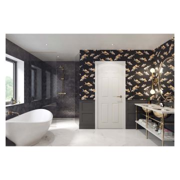 6 Panel Textured Internal Fire Door FD30 1981 x 762 x 44mm (6'6" x 2'6")