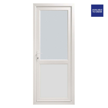 CWG Right Hand Half Clear Glazed White uPVC Door