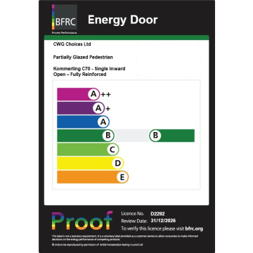 Smart Security uPVC Front Door Small Diamond Glass Hamburg White Left Hand Obscure Glass 920 x 2090mm