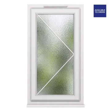 CWG Right Hand Opening Obscure Glazed White uPVC Window