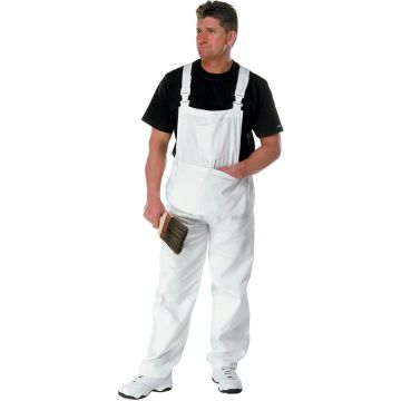 Fit For The Job White Cotton Painter & Decorator’s Bib & Brace