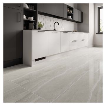 Sandstone Grey Polished Porcelain Floor & Wall Tile 600 x 1200mm