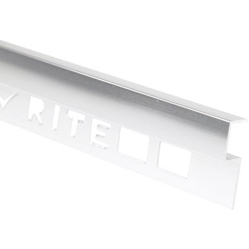 Silver Aluminium Tile Edge Trim 25 x 9mm x 2.4m
