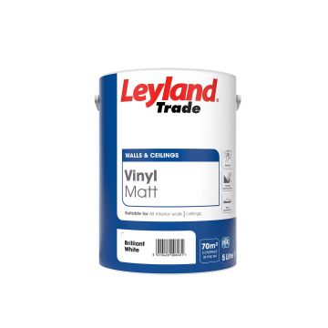 Leyland Trade Vinyl Matt Emulsion Brilliant White