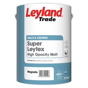 Leyland Trade Super Leytex Matt Emulsion Magnolia 5L