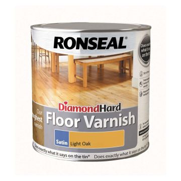 Ronseal Diamond Hard Satin Floor Varnish 2.5L