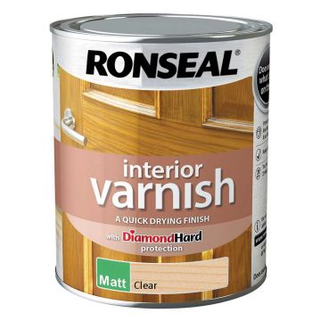 Ronseal Interior Varnish Clear Matt 750ml