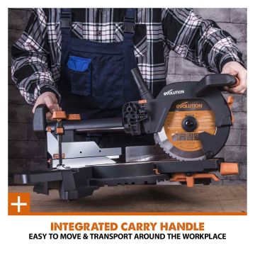 Evolution 255mm Sliding Compound Mitre Saw