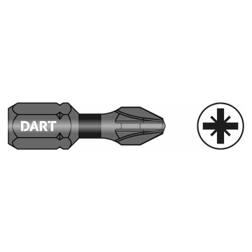 DART PZ1 25mm Impact Driver Bits Pack of 10