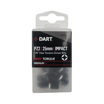 DART PZ2 25mm Impact Driver Bits Pack of 10