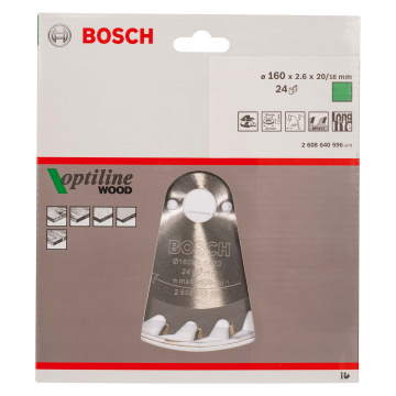 Circular Saw Blade 20 x 160mm 24 Teeth