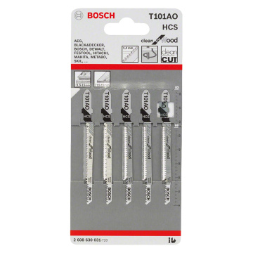 Jigsaw Blades For Wood T101ao (Pk 5)