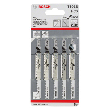 Jigsaw Blades For Wood T101b (Pk 5)