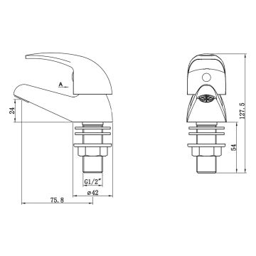 Deva Pisa Basin Taps (Pair)