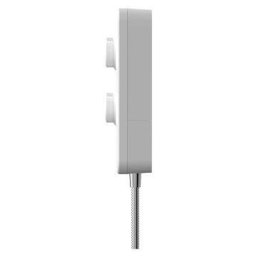 Gainsborough Slim Duo White & Chrome Electric Shower 8.5kW