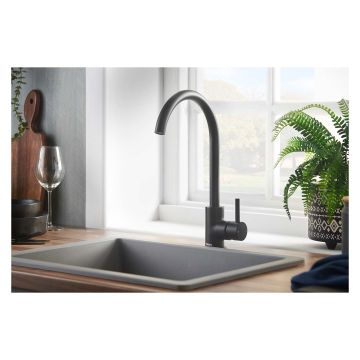 Deva Turin Black Mono Mixer Tap