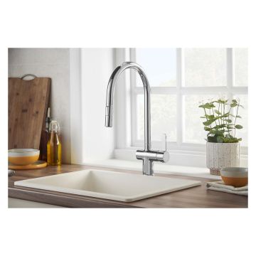 Deva Madrid Chrome Pull Out Mixer Tap
